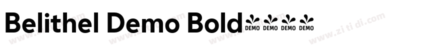 Belithel Demo Bold字体转换